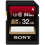 SONY SF32UX - 32GB SDXC UHS-I card, reading speed up to 94MB/s