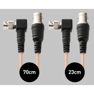 Atomos Samurai Right-Angle SDI Cable Set (1x 23cm mini-BNC/BNC adapter, 1x 70cm mini-BNC/BNC cable)