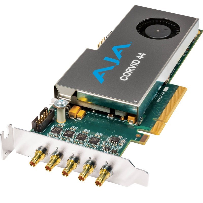 AJA LOW-PROFILE 8-LANE PCIE, 4 X SDI INDEPENDENTLY CONFIGURABLE