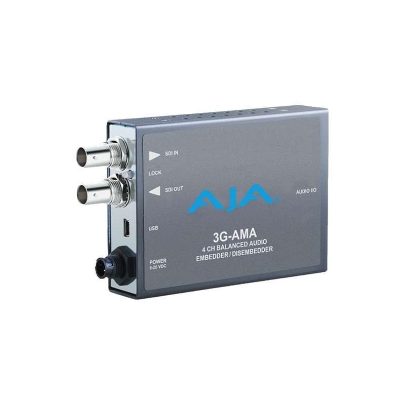 AJA 3G/HD/SD 4 CHANNEL ANALOG AUDIO EMBEDDER/DISEMBEDDER