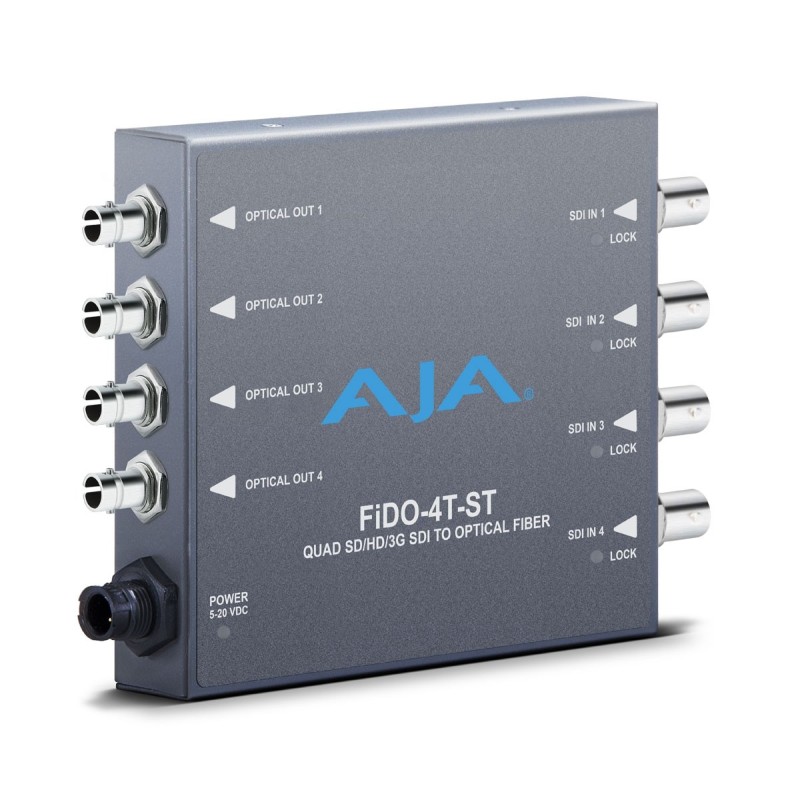 AJA 4-CHANNEL 3G-SDI TO ST OPTICAL FIBER