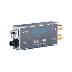 AJA SINGLE CHANNEL SD/HD/12G SDI TO OPTICAL FIBER WITH LOOPING SDI OUTPUT