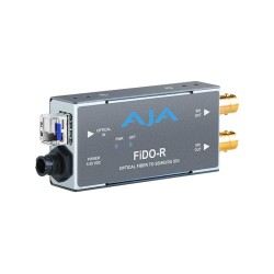 AJA SINGLE CHANNEL OPTICAL FIBER MULTI MODE TO SD/HD/3G SDI WITH DUAL OUTPUTS