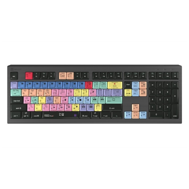 LOGICKEYBOARD - PREMIERE PRO CC - MAC ASTRA BACKLIT CLAVIER