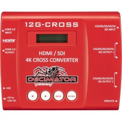 DECIMATOR 12G-CROSS - 4K HDMI/SDI cross converter with scaling