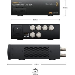 BLACKMAGIC DESIGN TERANEX MINI - QUAD SDI TO 12G-SDI