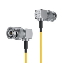 ACCSOON Right Angle SDI to Right Angle SDI cable - Yellow - 80cm