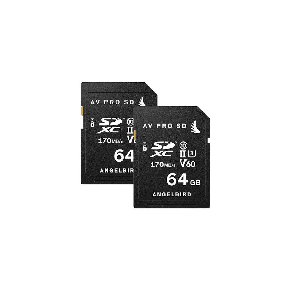 ANGELBIRD AV PRO SD 64GB V60 - 2 PACK